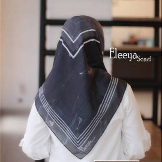 HIJAB SEGIEMPAT MOTIF ELY 76||  Eleeya Scarf