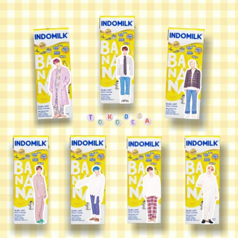 [FREE PC & STICKER] ✨ Indomilk x BTS ✨ Banana Milk Uyu Susu Pisang Jungkook Army
