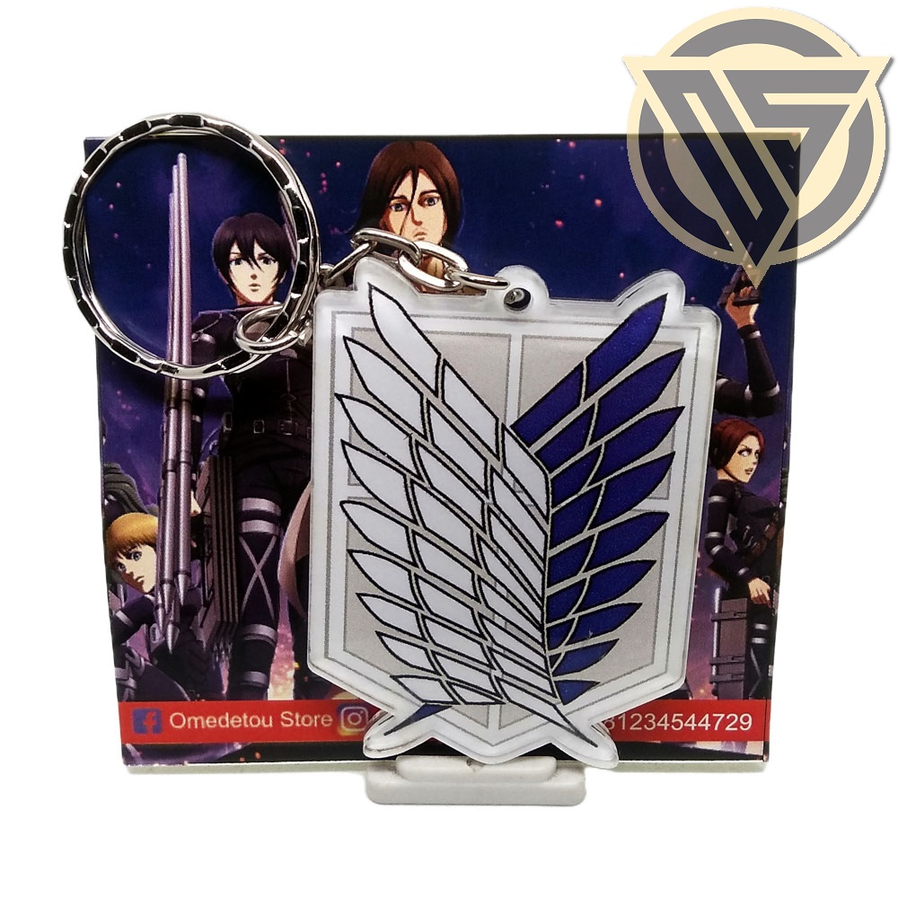 Gantungan Kunci Anime Shingeki no Kyojin - Logo Attack on Titan