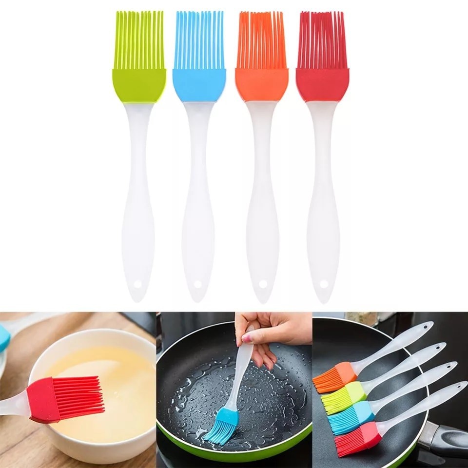 BELI 1 GRATIS 1 Kuas Menega Silicone Hemat Minyak / Kuas Silikon Roti / Kuas SIlikon Barbeque / Food Brush