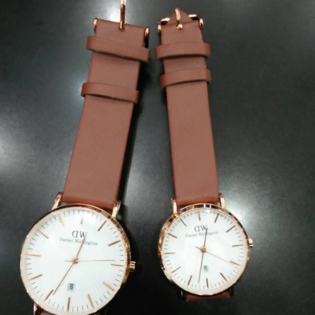 JAM TANGAN COUPLE DW KW SUPER TGL ON