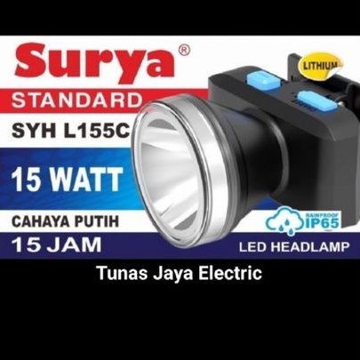 Senter Kepala Charge SYH L155C LITHIUM SURYA (Tahan Sampai 15 Jam)