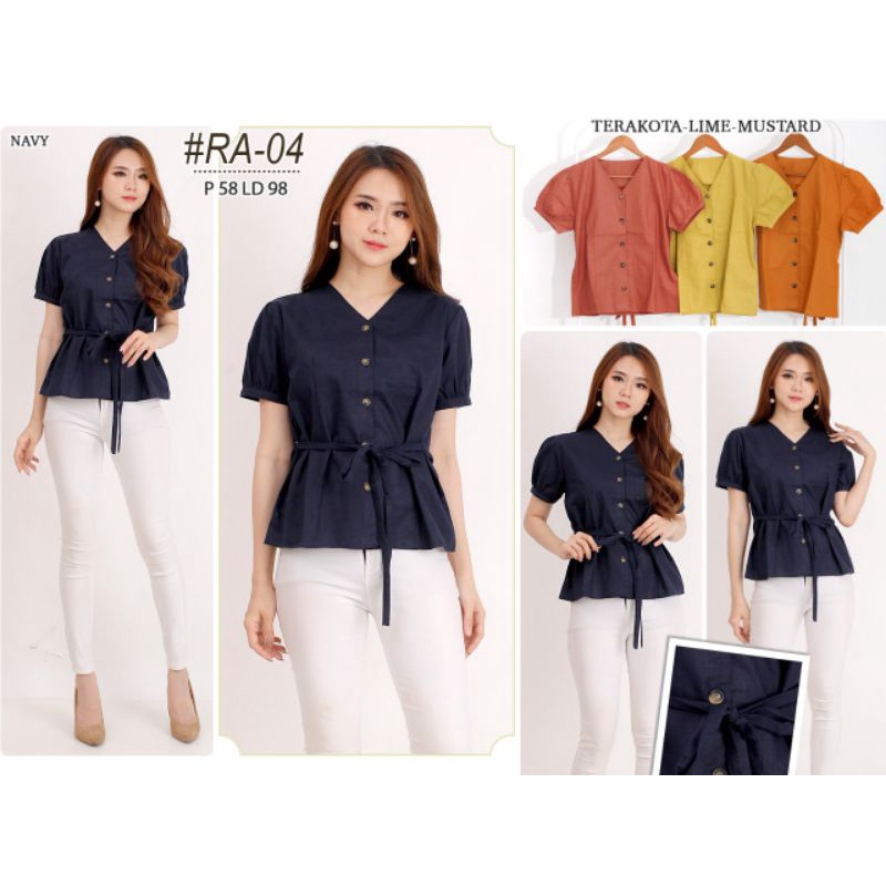 Atasan Polos BV RA-04 / Baju Fashion Wanita