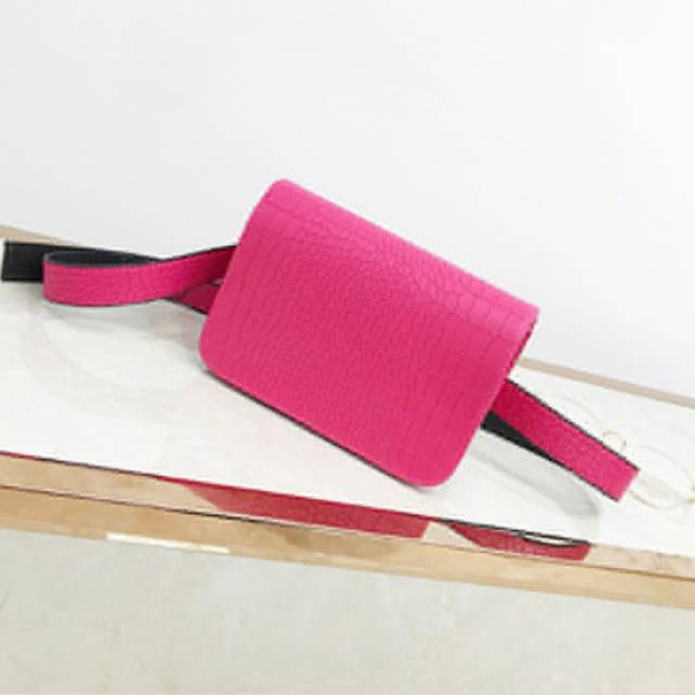 TAS WANITA warna ROSE RED bahan kulit