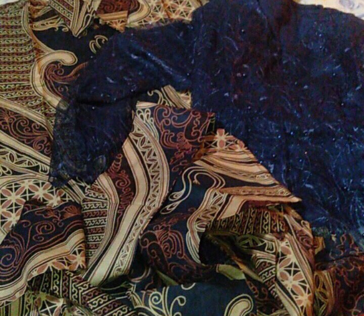 Maura Couple - Sania Ruffle Batik Couple Ori Ndoro Jowi Dnt Garansi Termurah Set Couple Shakila Navy