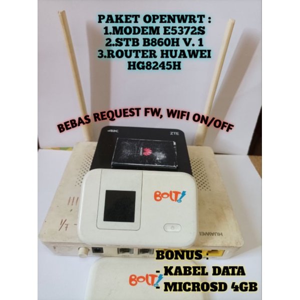 Paket OpenWRT  | STB V.1| Modem & AP | SDCard 2gb