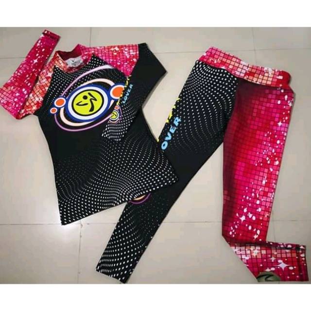 SXB ZUMBA GRADIENT LONG SLEEVE AND LEGGING