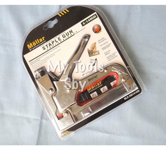 

Berkualitas! Staples Gun / Hekter Tembak / Alat Tembak Staples Mollar 3 in 1 Serbaguna 4-14 mm 한