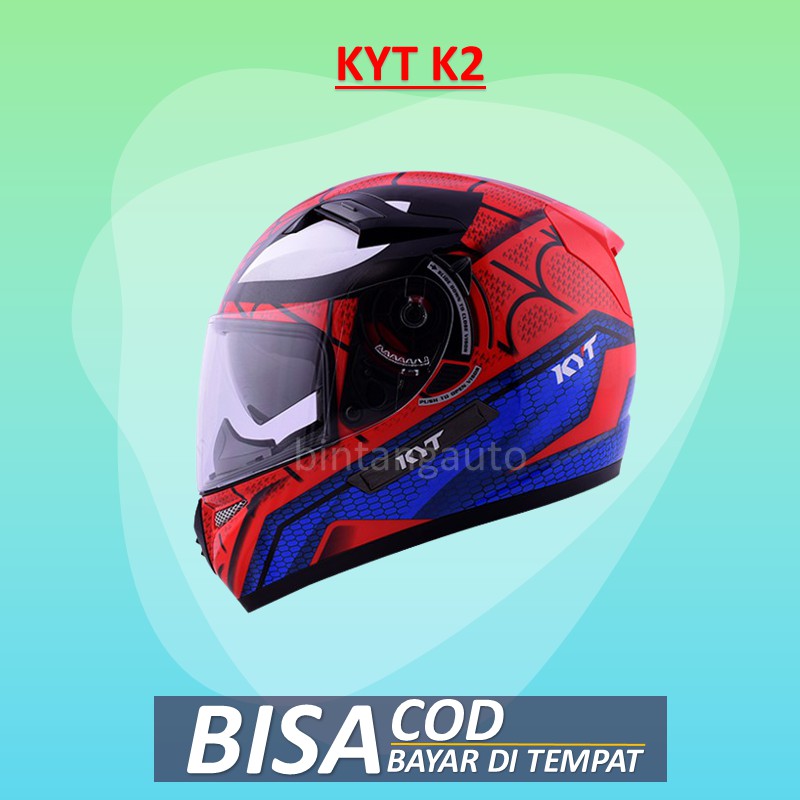 HELM FULL FACE KYT K2 RIDER SPIDERMAN
