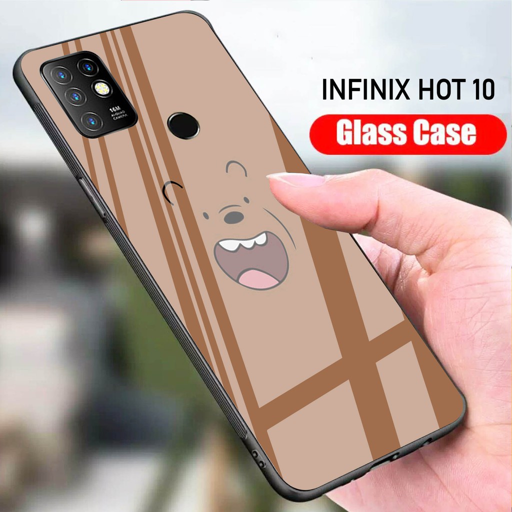 Case Infinix Hot 10  (Softcase Glass Kaca) Infinix Hot 10 (Case Hp) Infinix Hot 10 (S108)