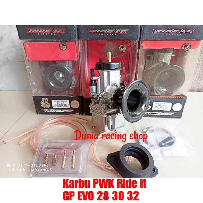 Karburator Karbu Ride it GP EVO PWK 28 30 32 Model Koso Bonus Pilot jet Mainjet Jarum skep