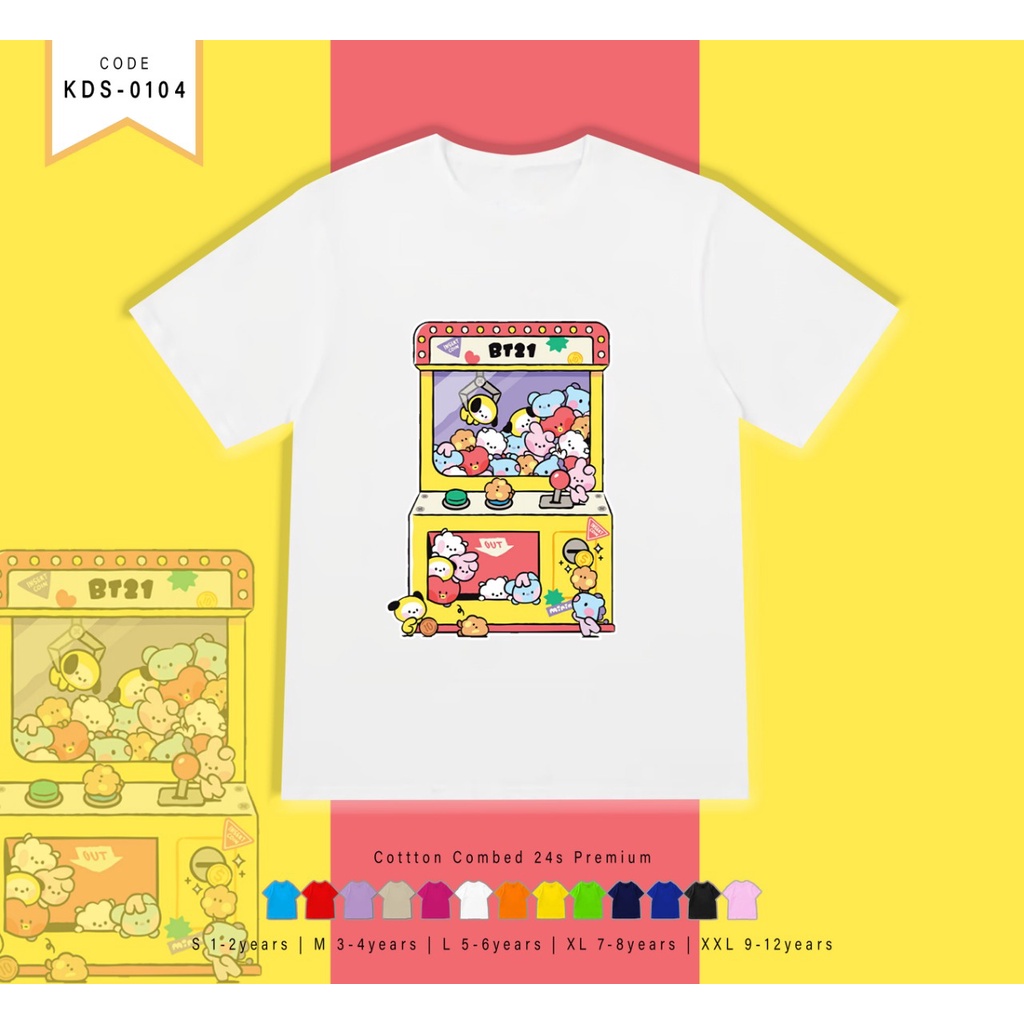 KAOS ANAK-ANAK 1-12TAHUN / T-SHIRT KIDS BT211- CATHCING DOLL / REAL