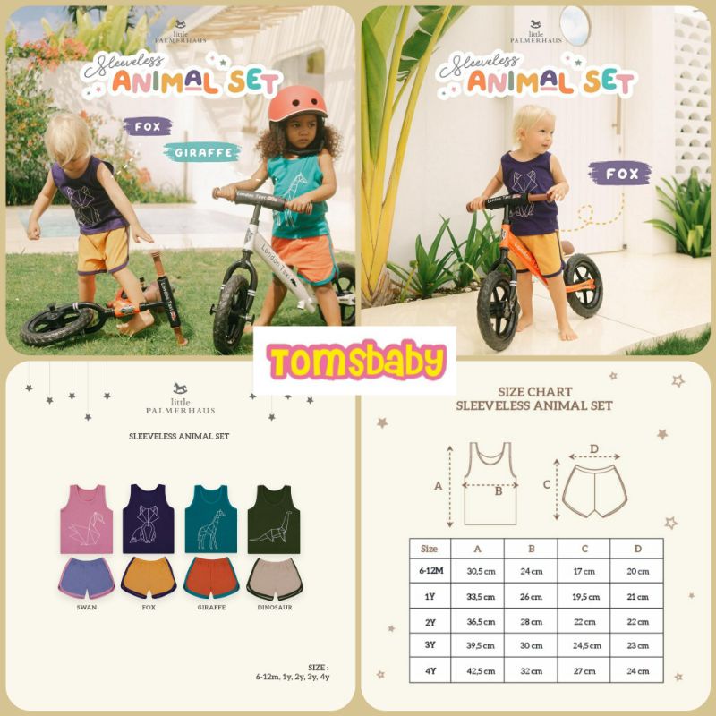 LITTLE PALMERHAUS (1pcs) Sleeveless Animal Set