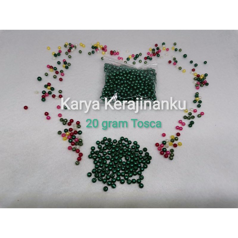 Mutiara Mote Strap Masker ukuran 4mm