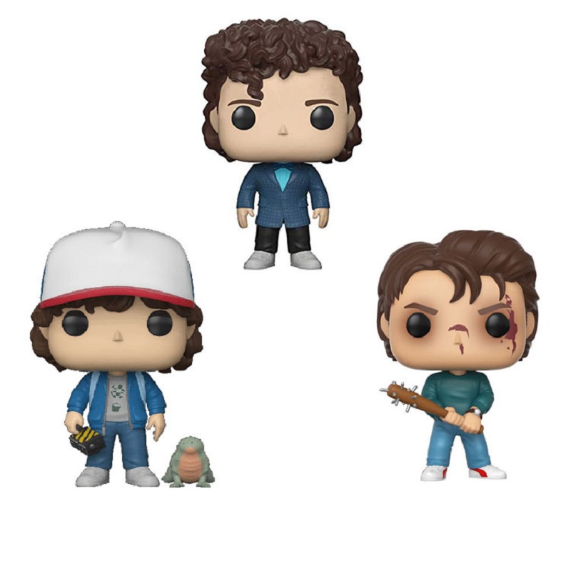 Funko POP Mainan Action Figure Model Anime Stranger Things Demogorgon Dustin Eleven Bahan PVC Untuk Hadiah