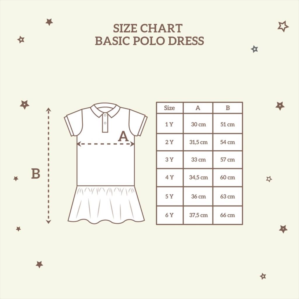 LITTLE PALMERHAUS (1pcs) Basic Polo Dress / Baju Terusan Anak Perempuan
