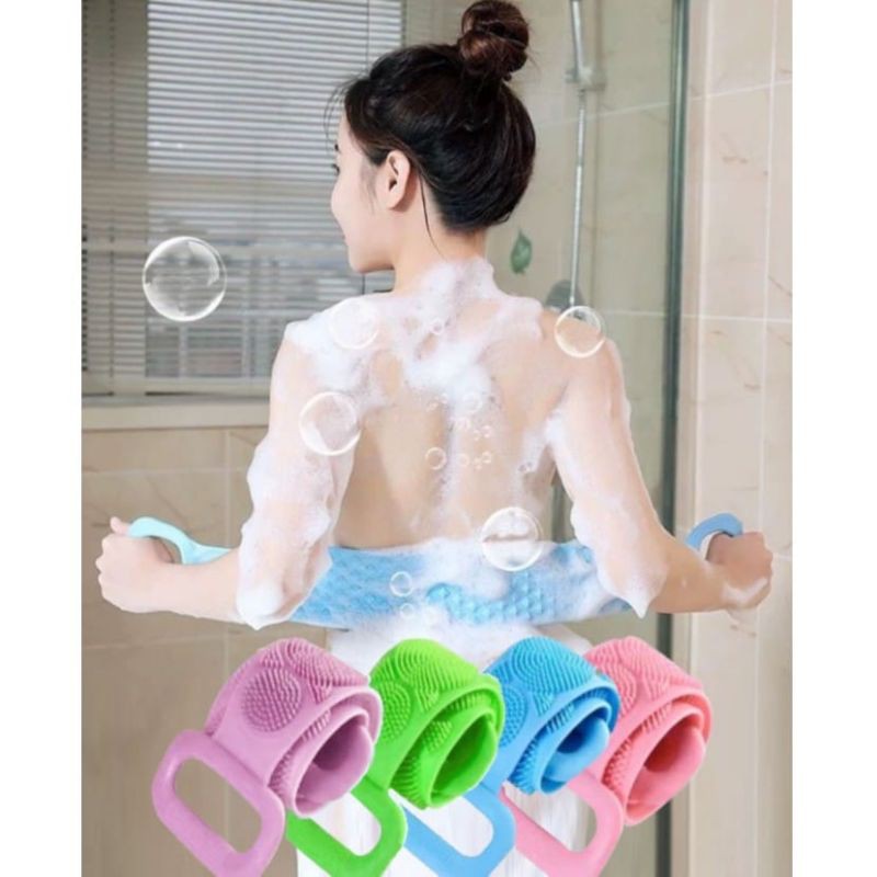 silicone bath towel/alat gosok punggung/sikat mandi