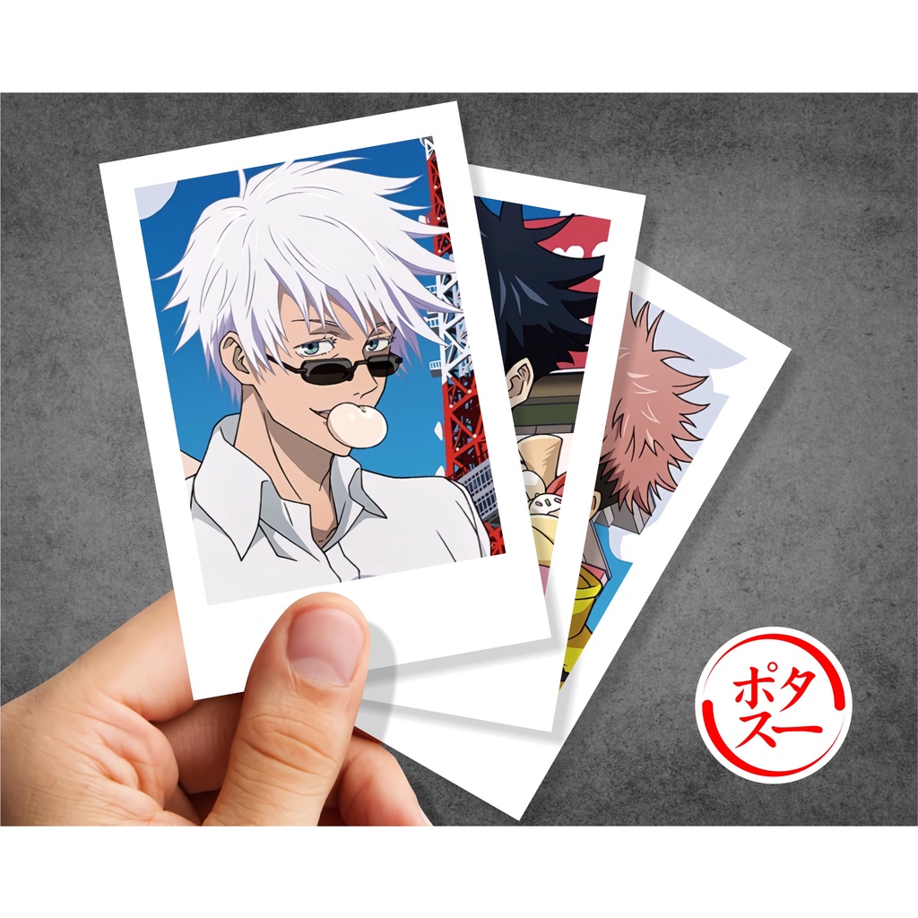 Koleksi Polaroid Anime Jujutsu Kaisen C - Itadori Fushiguro Kugisaki Gojo Sukuna Maki Inumaki Nanami Yuuta - Poster