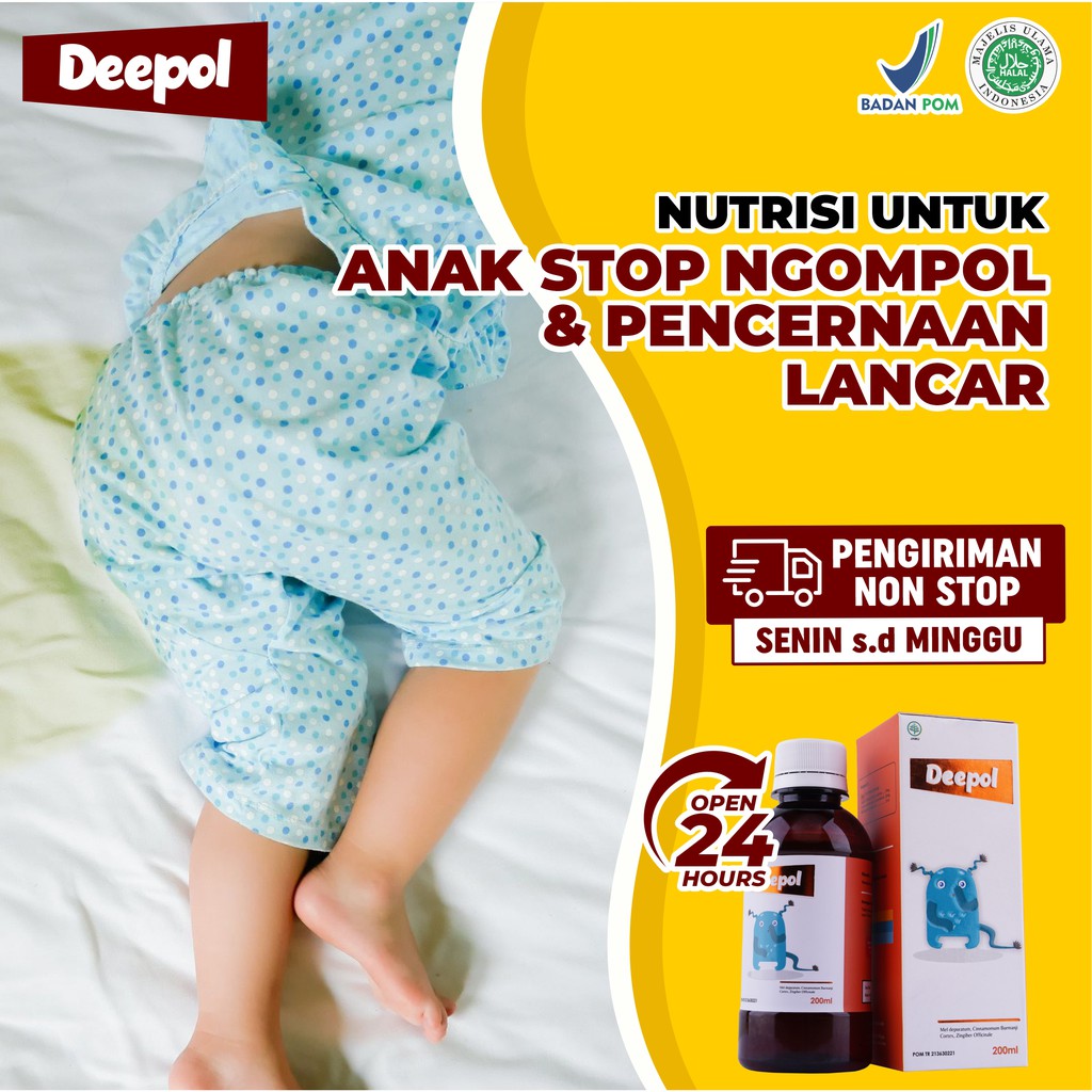Paket 3 Botol Madu Deepol - Cegah Si Kecil Ngompol &amp; Mengobati Ruam Kulit /Sakit Kulit Lainnya