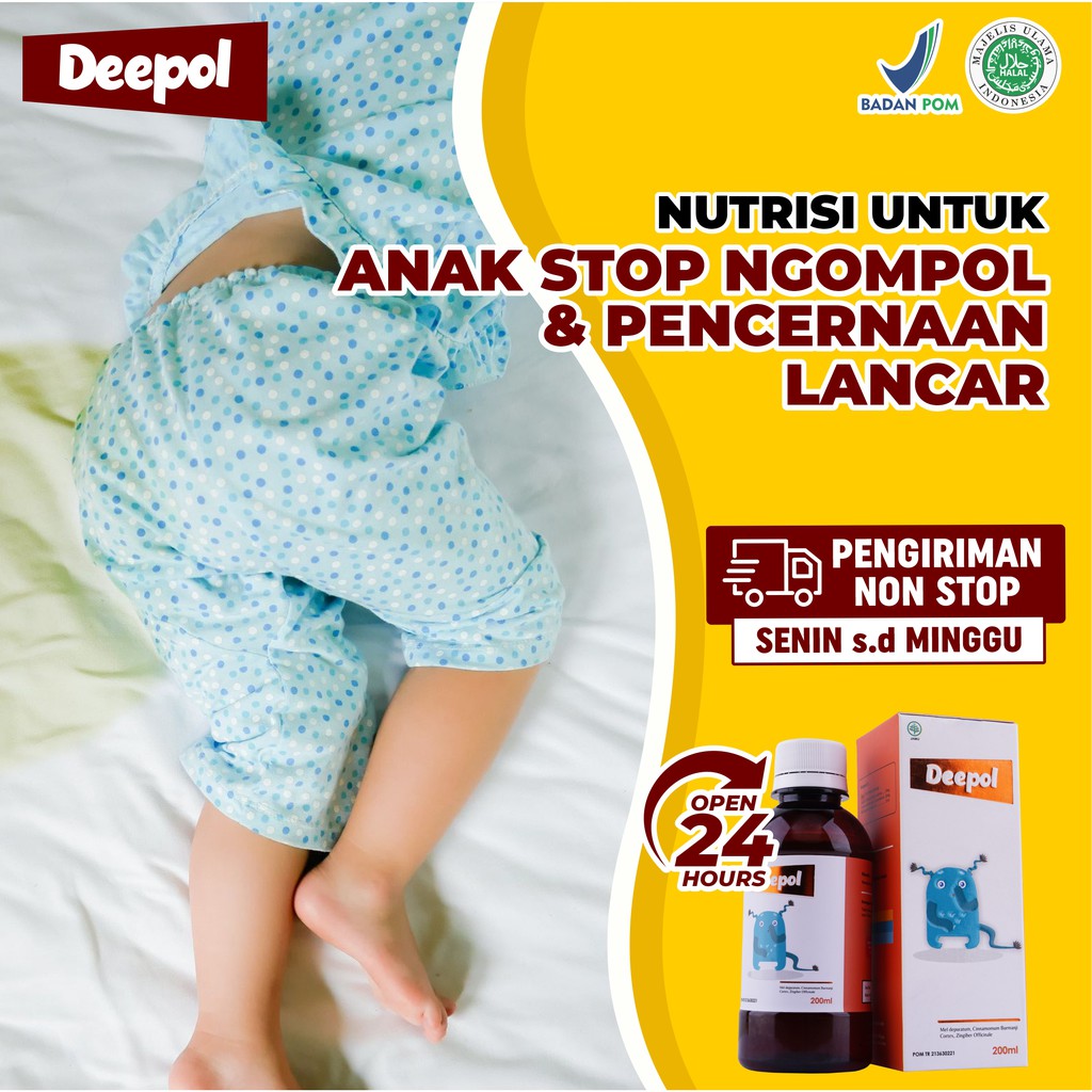 Paket 2 Botol Madu Deepol - Cegah Si Kecil Ngompol &amp; Mengobati Ruam Kulit / Sakit Kulit Lainnya