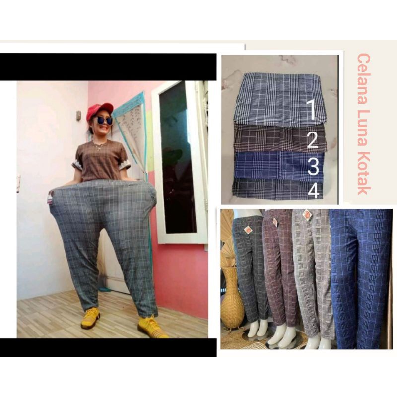 CELANA KOTAK SUPER JUMBO / celana wanita jumbo kekinian / celana wanita jumbo murah / celana wanita 