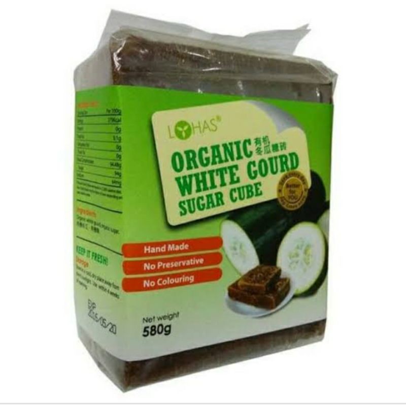 

Organic White Gourd Sugar cube/Gula kundur Organik 580gr