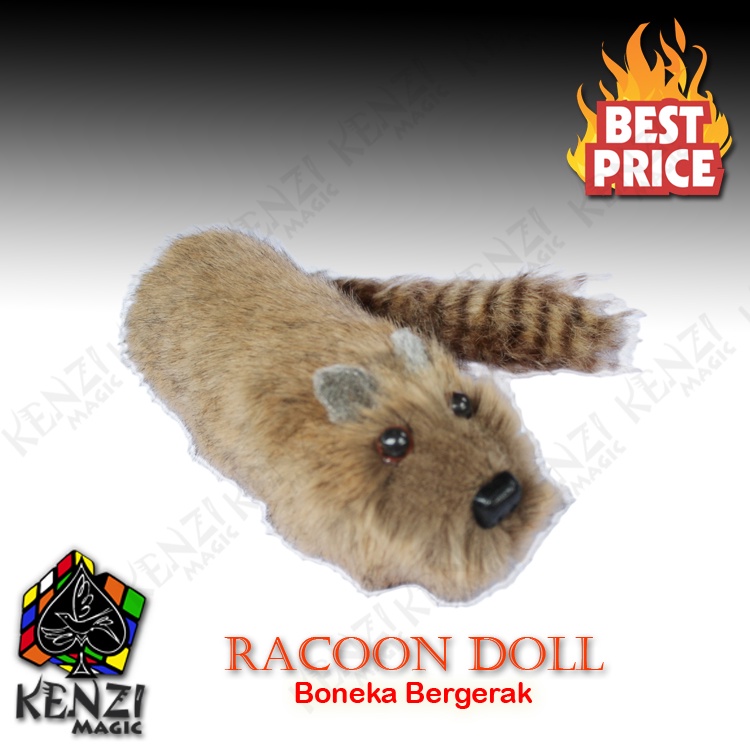 SSN68 Boneka Racoon - Racoon Doll - Alat Sulap Boneka hidup