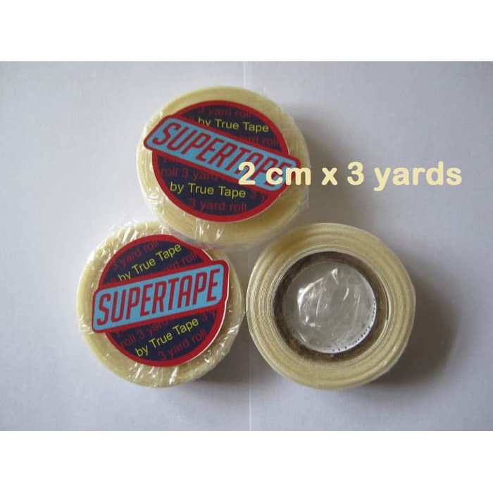 

isolasi adhesive double tape rambut toupee lem wig SUPER TAPE 2 cm x 3 YARDS