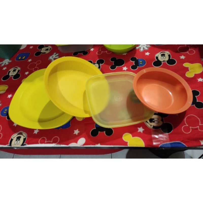 Paket piring+mangkokTupperware second