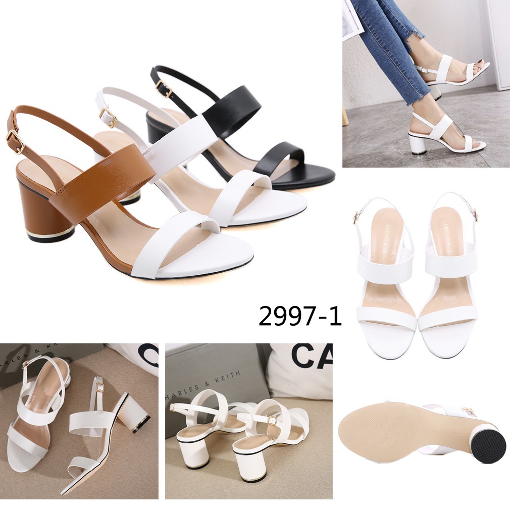 Ck Cylindrical Heel Sandals 2997-1