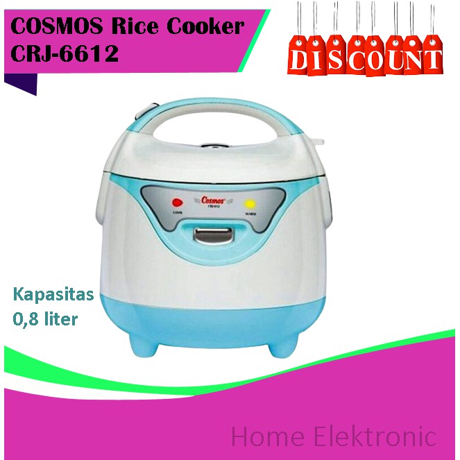 Rice Cooker COSMOS Magic com  Harmond 0.8 Liter CRJ-6612 / CRJ6612 / CRJ 6612 FREE BUBLE WRAP