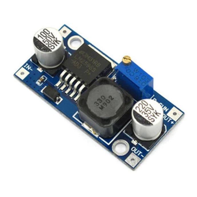 BUCK REGULATOR / MBR LM2596 adjustable DC-DC step down module - input 3-40V
