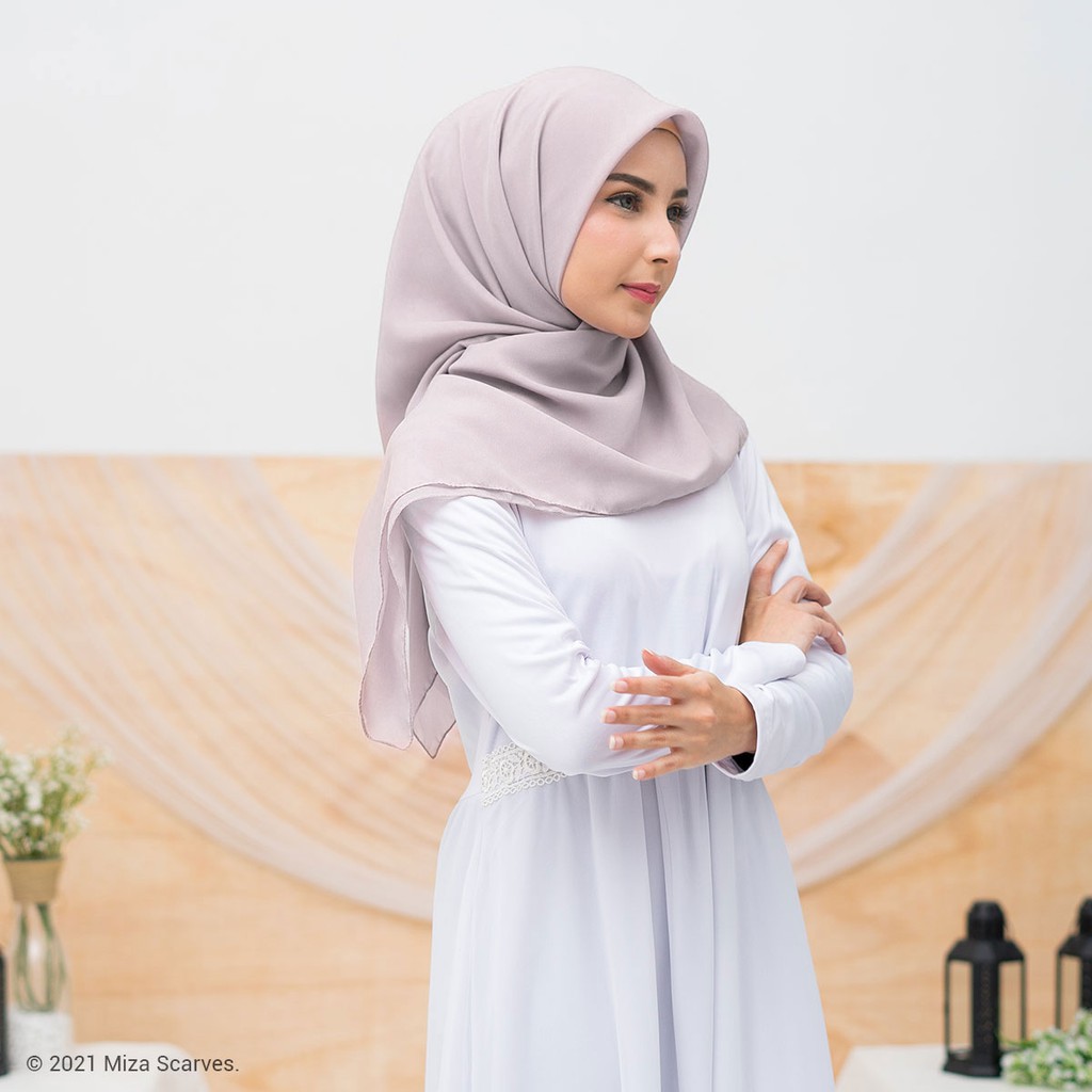 Hijab Segiempat Polycotton Scarf Premium Part 1 Hazel by MIZA-Thistle