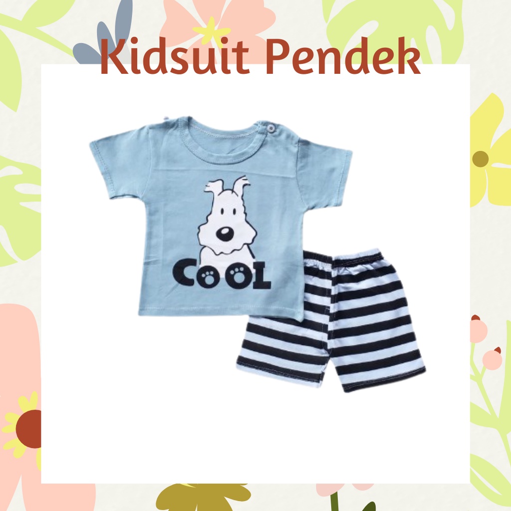 Plazababyku KIDS SUIT PENDEK Setelan Anak / Piyama anak / baju anak laki-laki Import ebv cewek TOT6