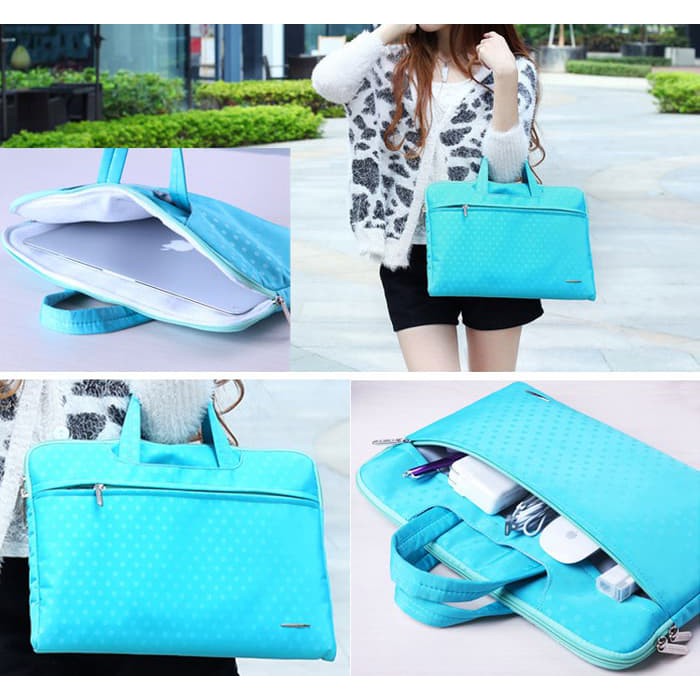 Exclusive Tas / Hand Bag Case Polkadot laptop for Macbook Air 11"