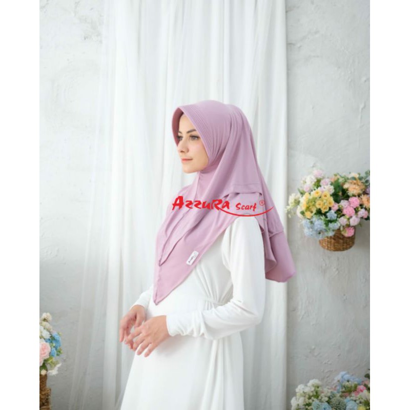 HIJAB CANTIK ELIZA | ORIGINAL | AZZURASCARF | BERGO CANTIK | BERGO | HIJAB INSTAN | JILBABCANTIK-2