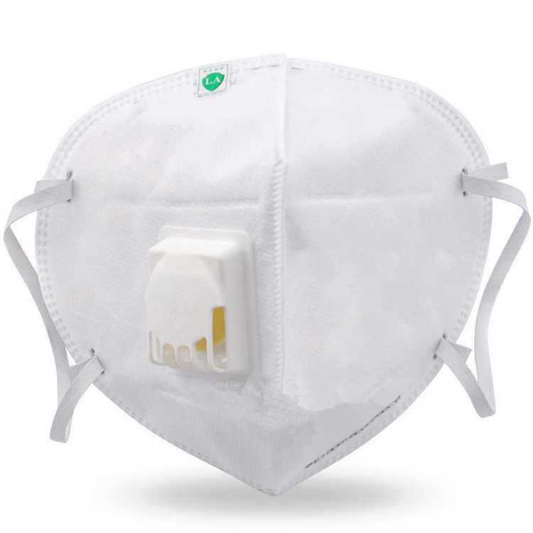 3D Masker Filter Udara Anti Polusi Respirator - 9001V-Putih