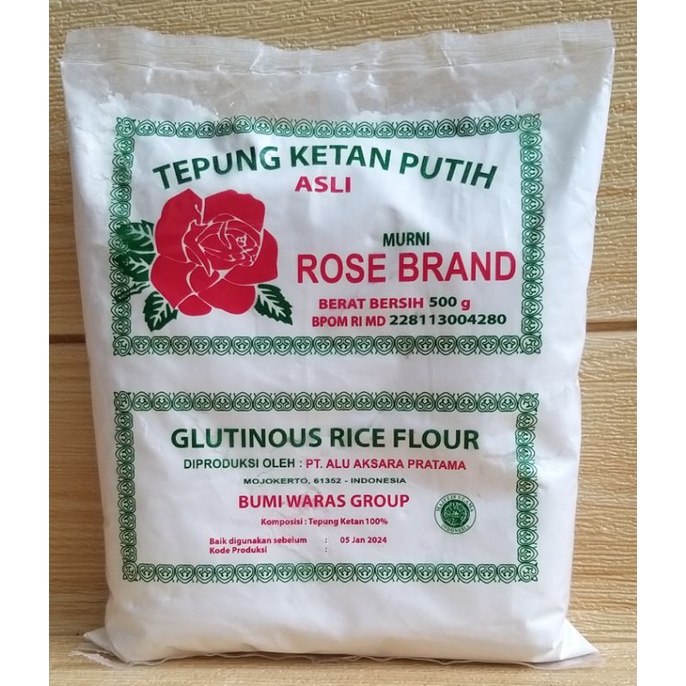 ✔MURAH Tepung Ketan Putih Rose brand 500gr / Tepung Ketan / Tepung Beras Ketan