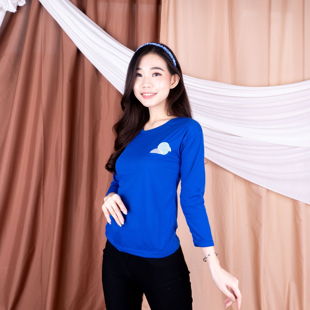 VS - LONGSLEEVE SKY BORDIR - ATASAN WANITA KAOS SALE