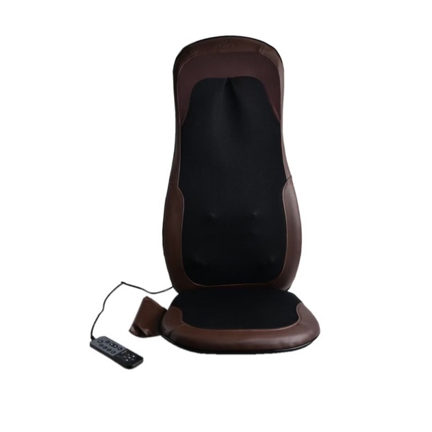 LEXATA Bantalan Kursi Pijat Shiatsu 3D02 Hitam/Cokelat