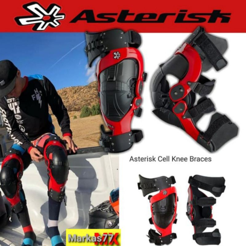KNEE GUARD ASTERISK CELL SYSTEM DEKER LUTUT ASTERISK PELINDUNG LUTUT TRAIL KNEE BRACE ASTERISK