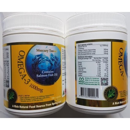 Omega 3 salmon oil 200 capsuleHALAL omg