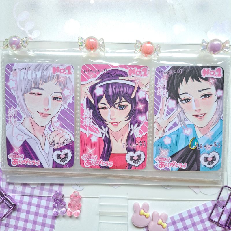 Bungo Stray dogs BSD photocard deco by onintwin / keychain Bungo Stray dogs BSD