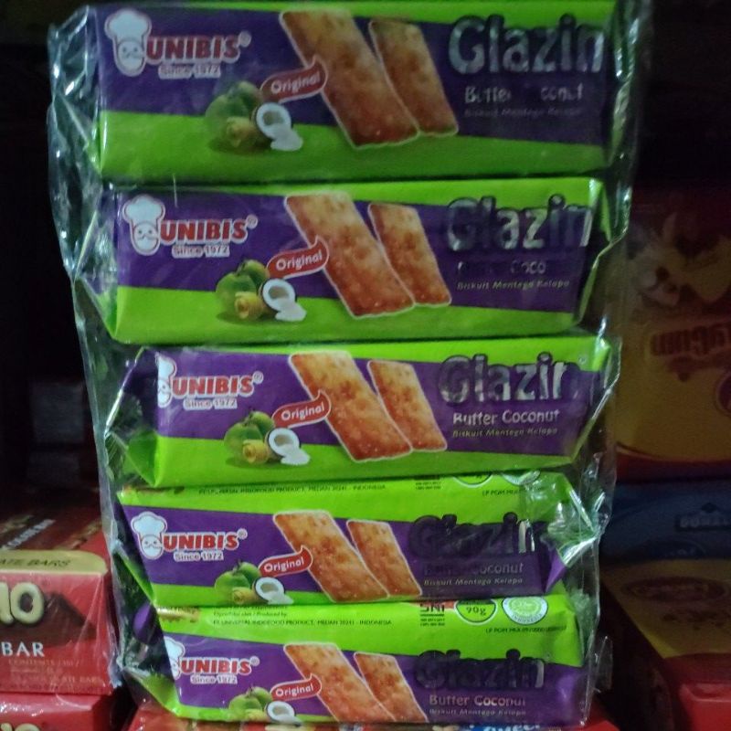 glazin unibis butter coconut biskuit mentega kelapa original 90g