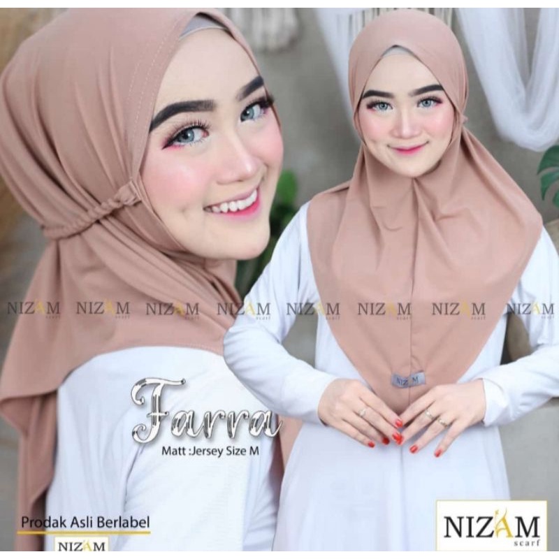 Bergo Jersey Tali Kepang | Bergo Ukuran M  | Bergo Jersey