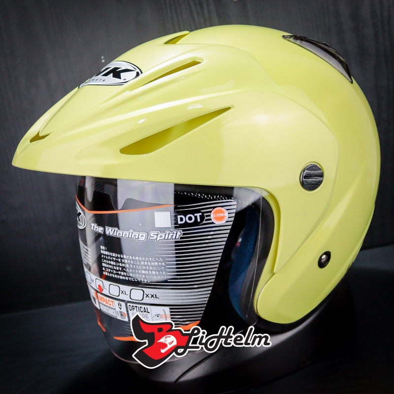HELM INK CX 22 SOLID LIGHT YELLOW | CX22 HALF FACE