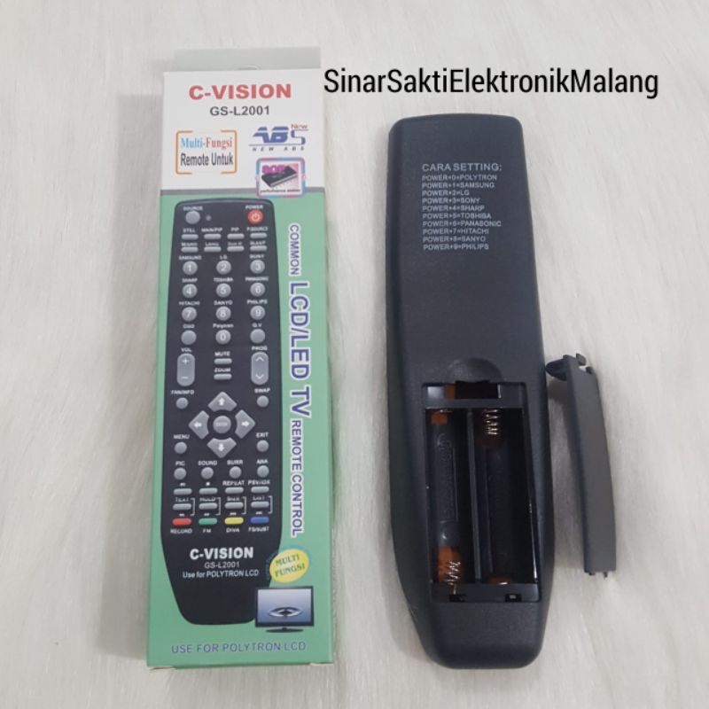 Remote TV LCD LED Tabung Universal Remot Multi Sony LG Samsung Sharp Toshiba