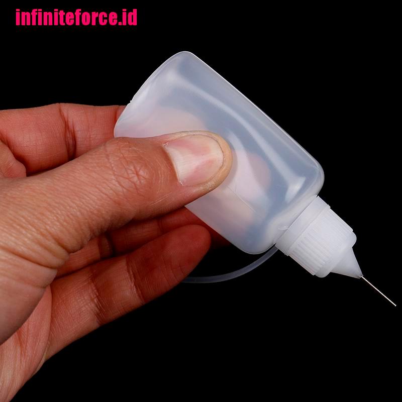 5Pcs 30ml plastic DIY paper quilling glue applicator needle squeeze bottle