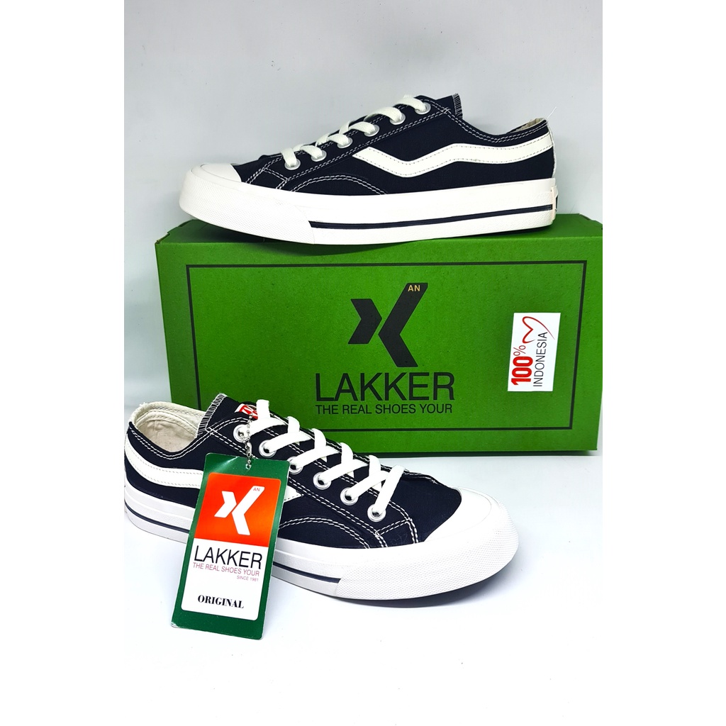 LAKKER 36-43  Black Sepatu Sneakers lokal Brand sepatu  Skateboard Pria Wanita sepatu lokal brand sneaker casual sepatu original brand Indonersia