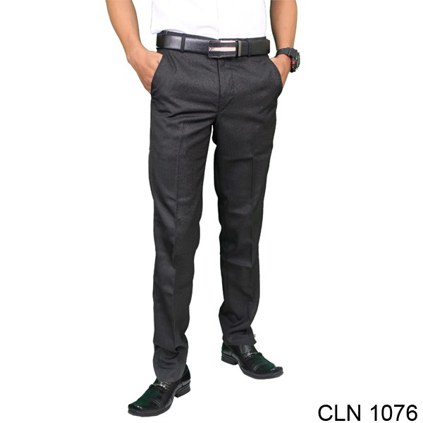 Celana Pria Slimfit Formal Panjang Katun Hitam – CLN 1076